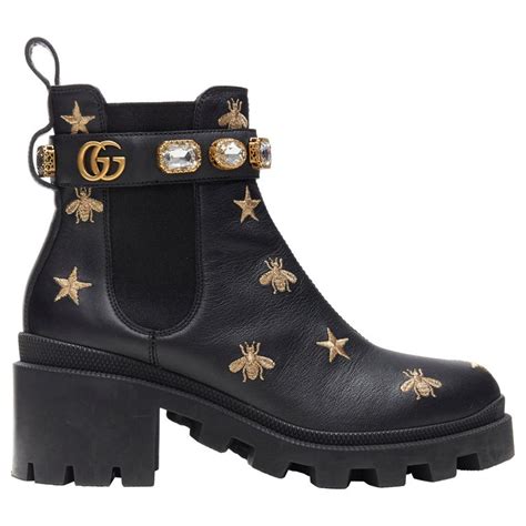 bee boots gucci|gucci print thigh high boots.